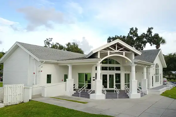 Outside view of Harbor Hall