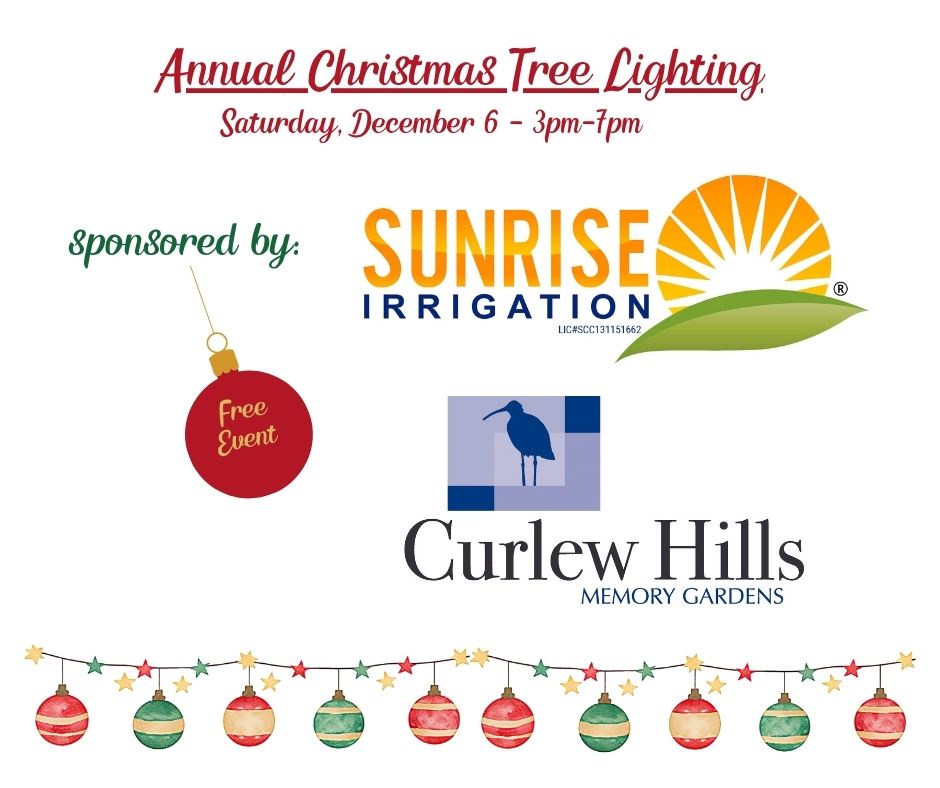 Tree Lighting Flyer with sponsor logos