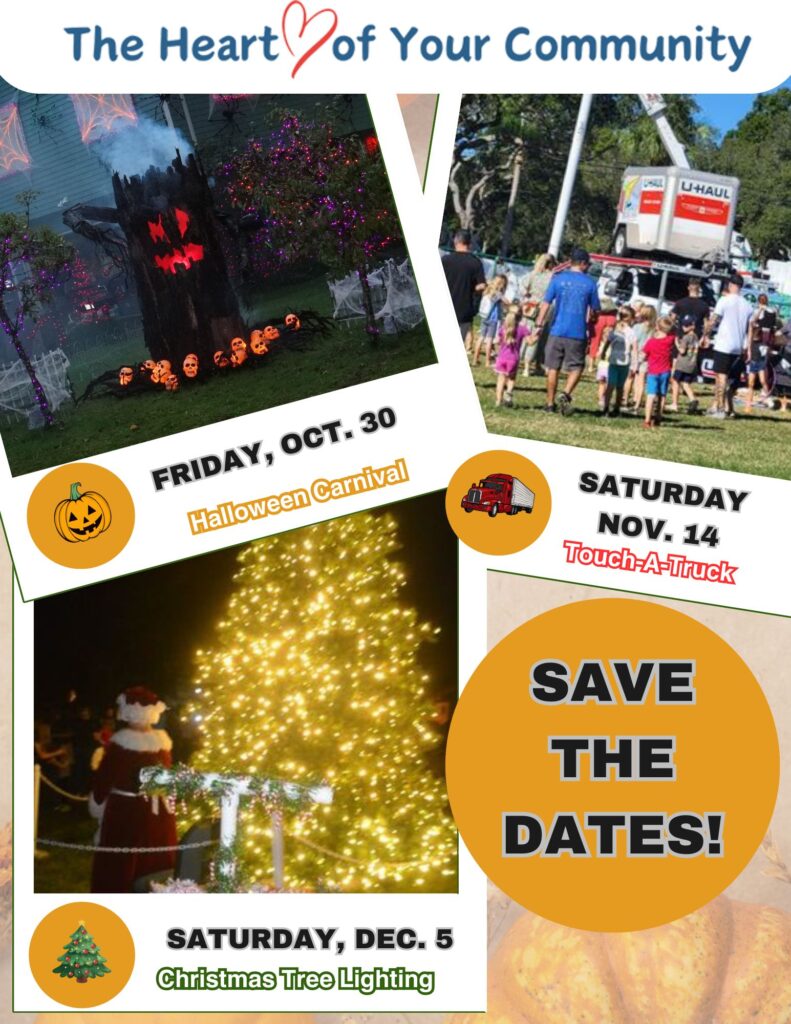 Pictures of Halloween, Touch a Truck and Christmas events